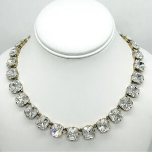 J. Crew Square Crystal Necklace
